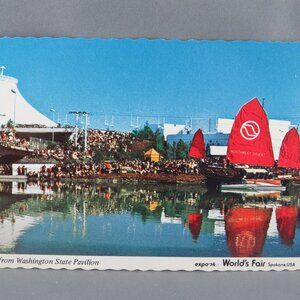 Vintage Postcard - Chinese Junk 1974 World Fair Spokane - Continental Card
